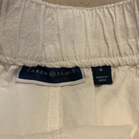 💜 White Karen Scott Skort - Size Small - Made in India - Picture 4 of 7